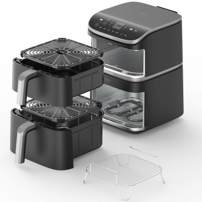 Комплектация аэрогриля Cosori Turbo Tower Pro: корзины, пластины, решётка