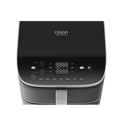 Панель управления аэрогриля Cosori Turbo Tower Pro: 7 режимов, SYNC и MATCH