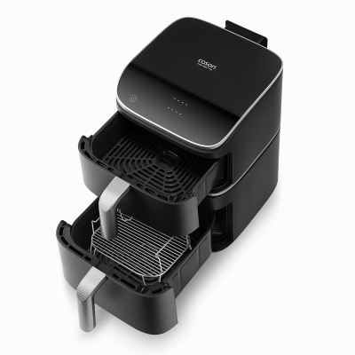Аэрогриль Cosori Turbo Tower Pro — вид сверху на две корзины