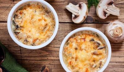Жульен с курицей и грибами