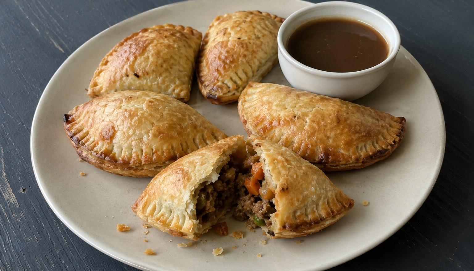 Пирожки с мясом в аэрогриле: ирландские с говядиной (пэсти)