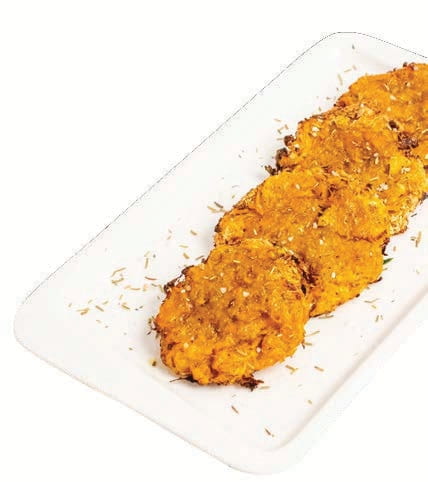 Овощные котлеты из тыквы и картофеля с розмарином