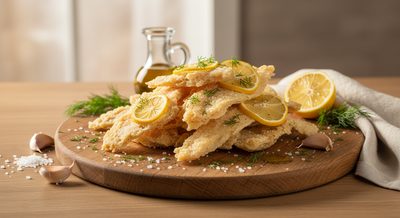 Рыбные джерки с лимоном и укропом