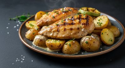 Имбирная курочка с картофелем