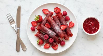 Фруктовая пастила из красных ягод